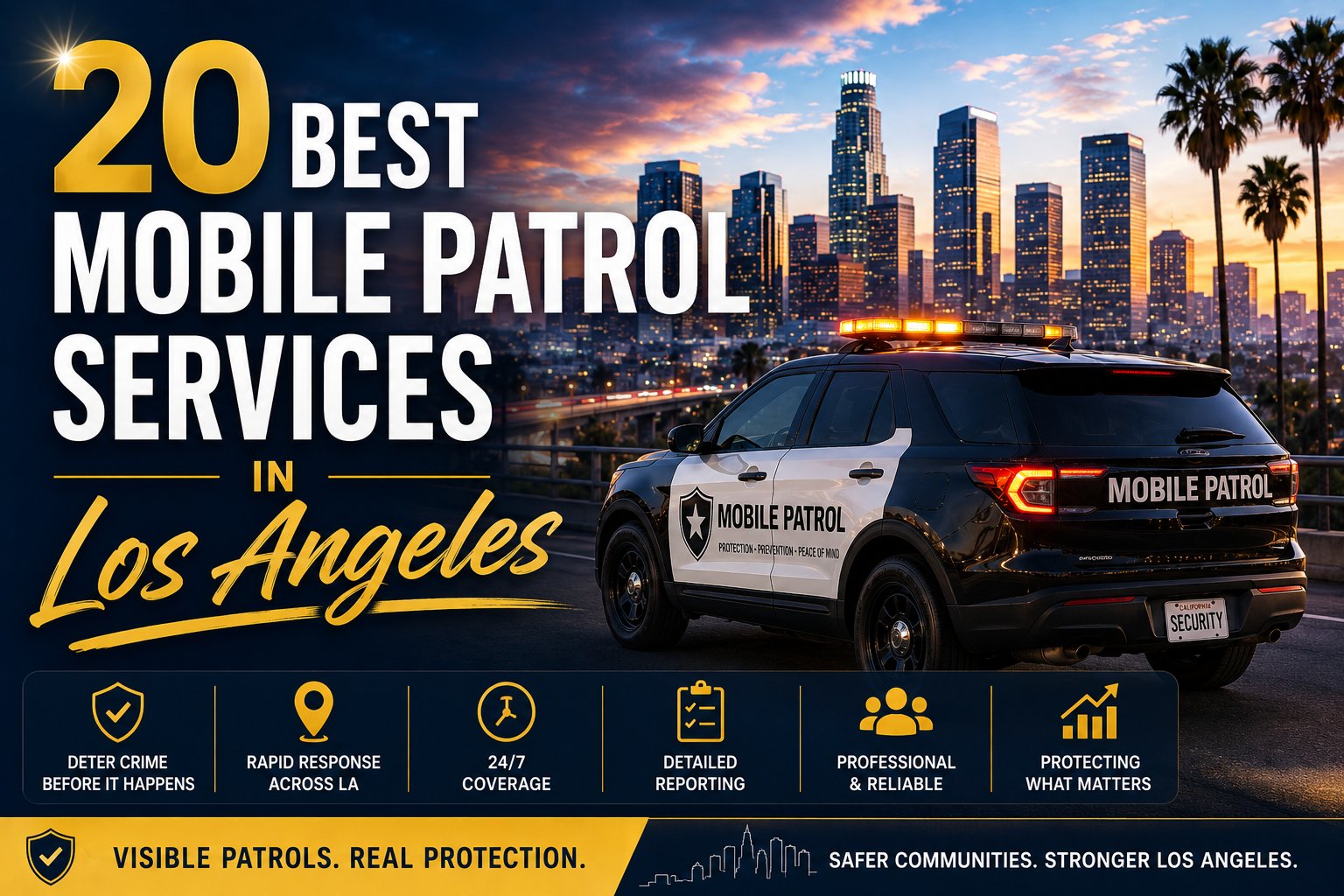 Photography illustrating “20 Best Mobile Patrol Services in Los Angeles”